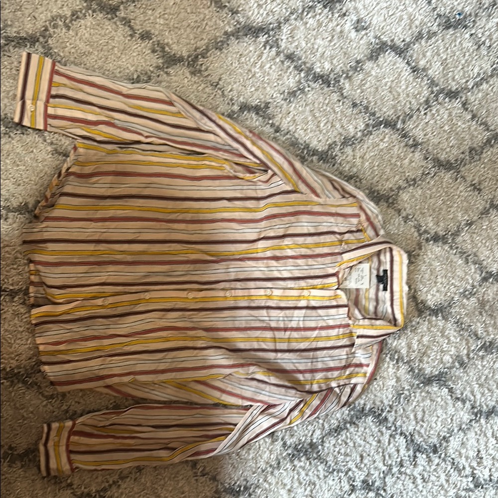 Ann Taylor Multicolor Striped Shirt